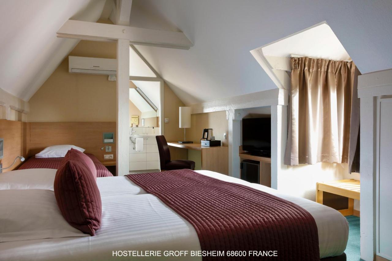 Aux Deux Clefs Hostellerie Groff Biesheim Dış mekan fotoğraf